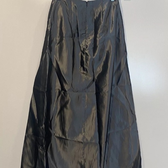 Jessica McClintock Gunne Sax Womens Gray Taffeta Long Skirt Formal Size 5 - Picture 2 of 4